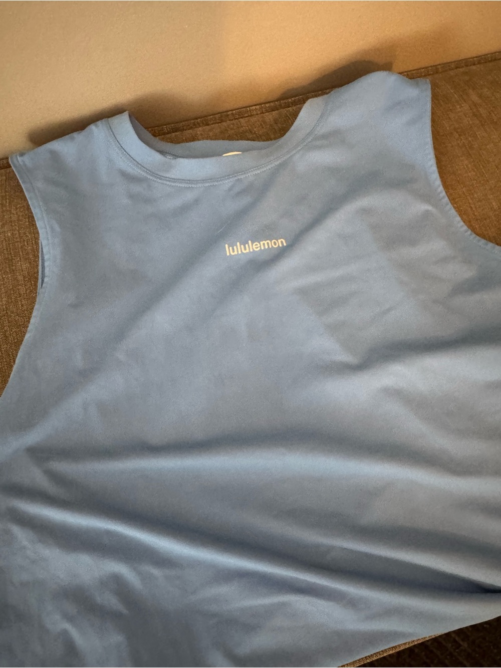 lululemon Light Blue Performance Crew Neck Tank